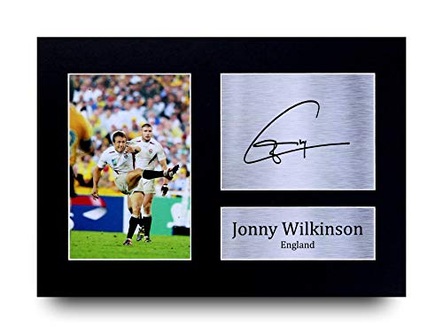 HWC Trading Jonny Wilkinson Gifts Getekend Gifts Handtekeningen A4 Printed Rugby Union Engeland Print Picture Beeldscherm