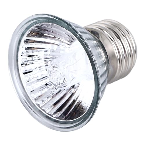 UVA-UVB-Lampen, Wärme und Licht für Reptilien und Amphibienbecken, Terrarien und Käfige. Funktioniert mit Verschiedenen Lampenfassungen (75W)