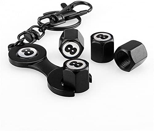 Amazon Co Jp エアバルブキャップ 盗難防止車のタイヤホイールバルブキャップレンチキーチェーンチューブレスタイヤバルブダストキャップオートバイ自転車部品アクセサリー Color Black 車 バイク