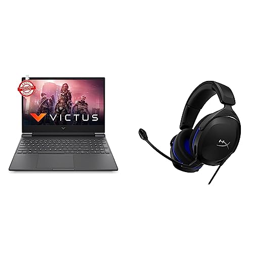 Image of HP Victus Gaming Laptop AMD Ryzen 5 5600H 15.6 inch(39.6 cm) FHD IPS Gaming Laptop & Cloud Stinger 2 Core for PS (Black)