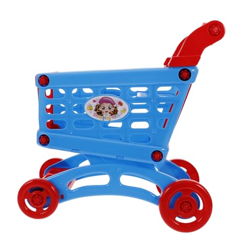KONTONTY Mini Carrito De Compras Carrito De Compras En Miniatura Juguete Carretilla Pequeño Ruedas Jugar Tienda De Comestibles Cesta Pequeña Carro De Compras El Plastico