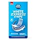 PERLWEISS White Express Strips – Zahnaufhellung in 15 Minuten – Bis zu 2 Stufen weißere Zähne – Soforteffekt mit selbstauflösenden Bleaching Strips – Zahnschmelzschonend & ohne Wasserstoffperoxid