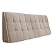 HAIPENG Rückenlehne Bett Kissen Zum Kopfteil Nachttisch Dreieckig Keil Gepolstert Lendenwirbelsäule Weich Waschbar, 5 Farben (Farbe : Beige, größe : 150x15x50cm)