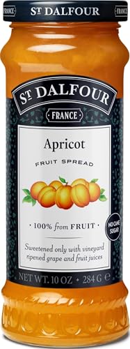 St. Dalfour Apricot Fruit Spread – 10oz – 100% from Fruit, N...