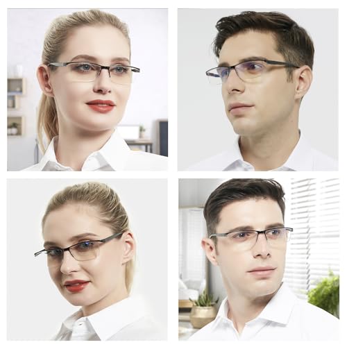 Image of 4 Pack Blue Light Blocking Reading Glasses 1.5 Men Women Glare UV Filter Blocker Readers 1.0 1.25 1.5 1.75 2.0 2.25 2.5 2.75 3.0 3.5 4.0 Black, 1.50