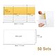 HLIWS 50 Stück Selbstklebende Etikettenhalter,4 * 8cm Transparent Preisschild Etikettenhalter,Regal Tag-Halter,für Supermarkt Bücherregal Schule(Mit Kartenmaterial)