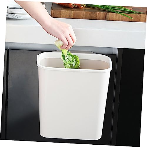 Bote de basura colgante para cocina blanco plástico práctico miniatura 5