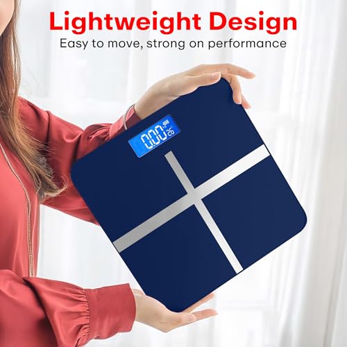 Image of Prime Pick Pro Digital Weight Machine Smart Bathroom Weighing Scale LCD Display Auto Off Temperature Indicator 180kg Capacity Tempered Glass Sapphire Pack of 1