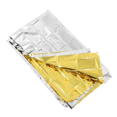 BESPORTBLE 2 Piezas Mantas Reflectantes para Plantas Láminas para Invernadero con Protección UV Film Térmico para Crecimiento Interior Mantas Solares para Camping y Jardín