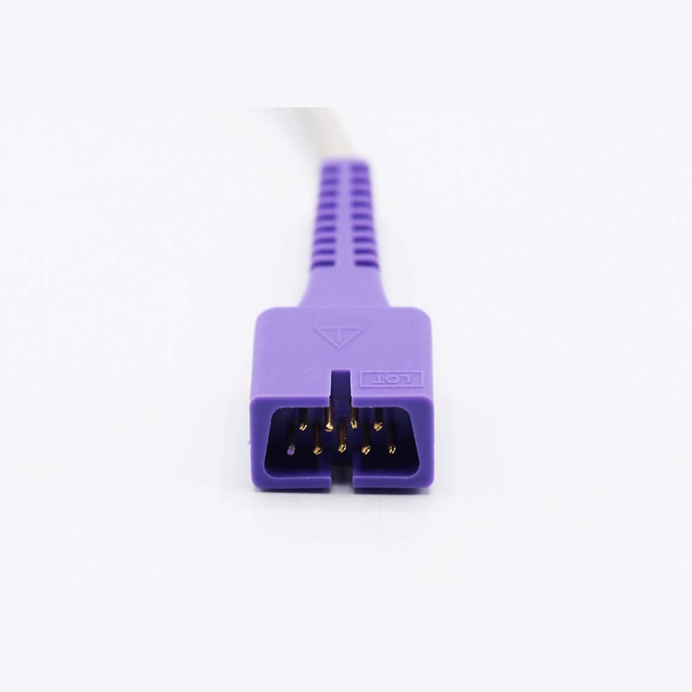 Sino-K Compatible Nellcor N-10 N-100 Veterinary Spo2 Capteur Oreille Langue Animal Clip Datascope 551A 6201 Connecteur 9 broches