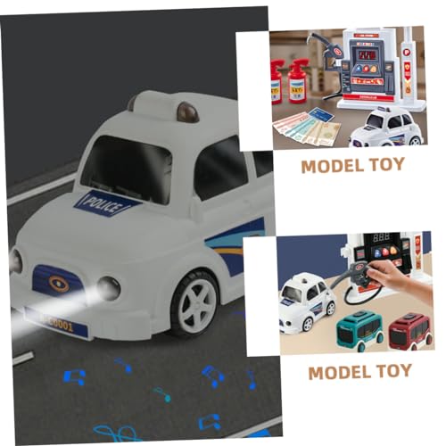 Toyvian 1 Conjunto De Modelos De Brinquedos De Carro Infantil Decoração De Carro Posto De Gasolina B