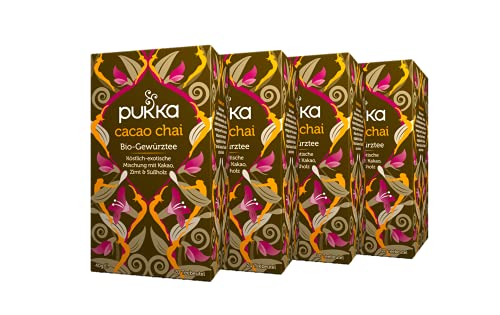 Pukka Bio-Tee Cacao Chai 80 Teebeutel, 4er Pack (4 x 20 Beutel) Cover