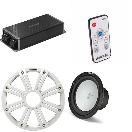 Kicker Marine KPX500.1 p[X|[cAv & 10C`t[GA 4I[ (zCgO) TuE[t@[I[fBIAbvO[h LEDRt