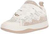 Steve Madden Women's Roaring Sneaker, White Multi Rhinestone, 7.5