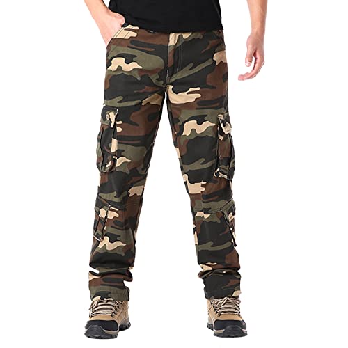 Pantalon de travail camouflage multipoches durable à jambe droite