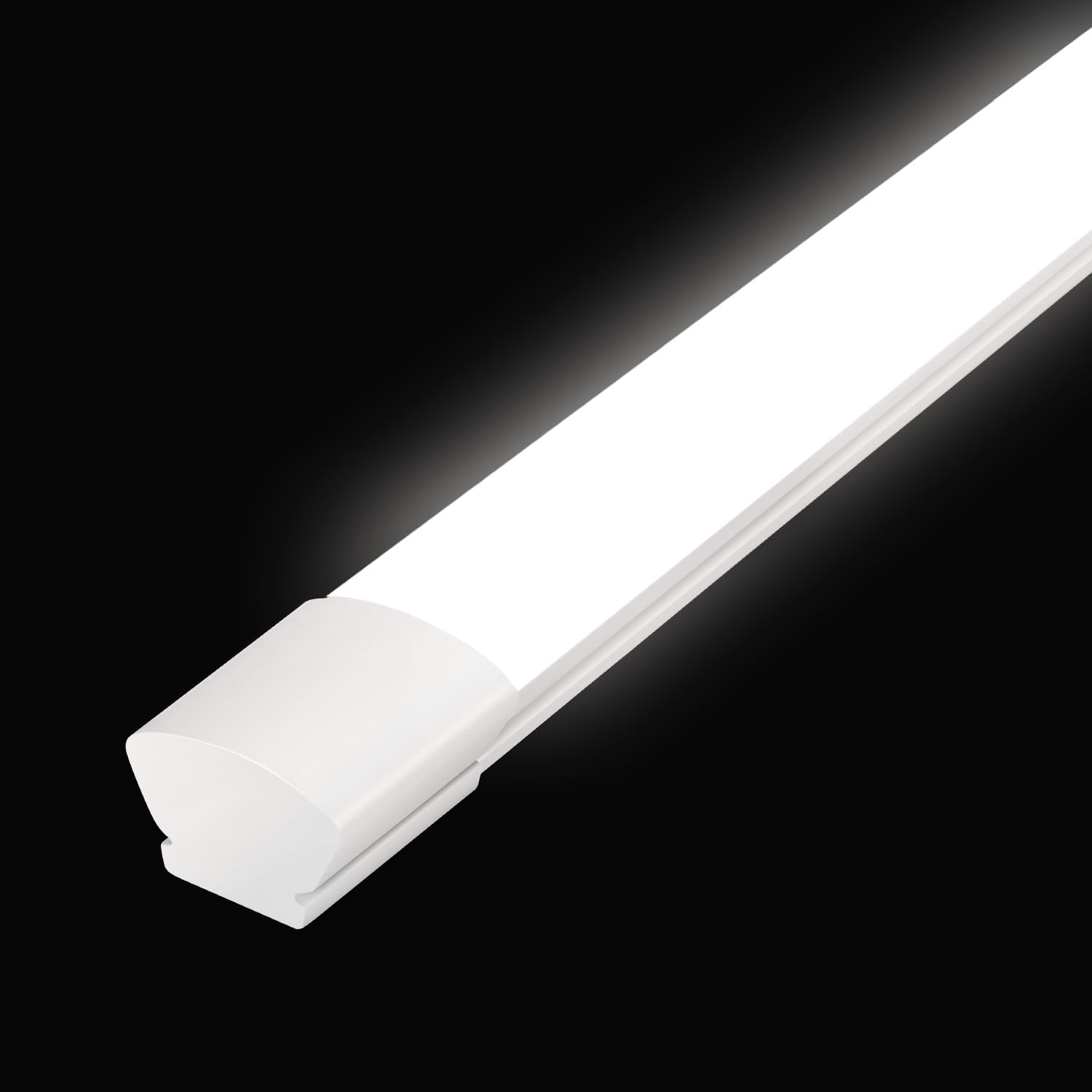 Reglette LED 60cm Sonnewelt 18W IP65 Étanche - Lumière Blanc Neutre 4000K, Plafonnier Néon LED Pour Garage, Atelier, Salle De Bain Et Sous-Sol