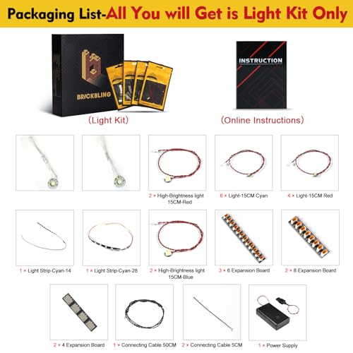 Image of BrickBling Classic Version Light Compatible with Lego Project Hail Mary | 11389,Rich Light Distribution,High-Impact Display Glow,Lights Only, Not Come with Model