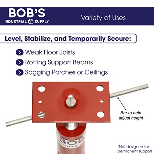 BISupply House Jacks for Leveling Crawlspace 3 Pack - 54-150 inch Adjustable Support Beam Basement Jack Post - Floor Lifting Joist Beam Brace for Cellar Ceiling - Screw Pole Jack