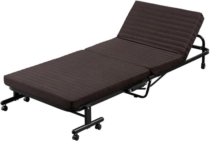 折りたたみベッド （ブラウン） Amazon.co.jp: 折りたたみベッド ブラウン ‎202 x 89 x 35 cm