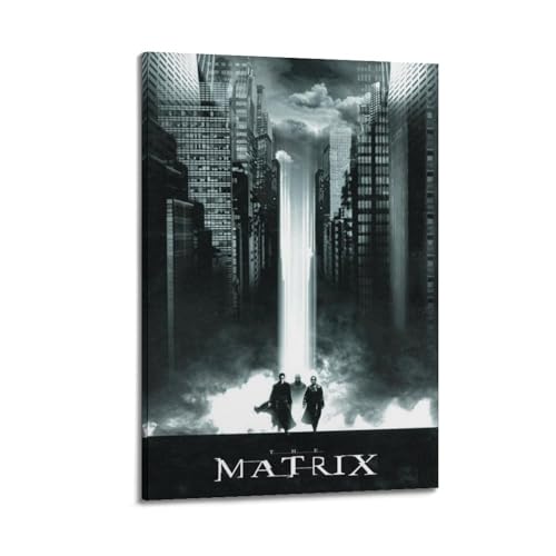 PZWUDBR Póster decorativo de la película The Matrix, lienzo para pared e impresión artística moderna para decoración de dormitorio familiar, 20 x 30 cm