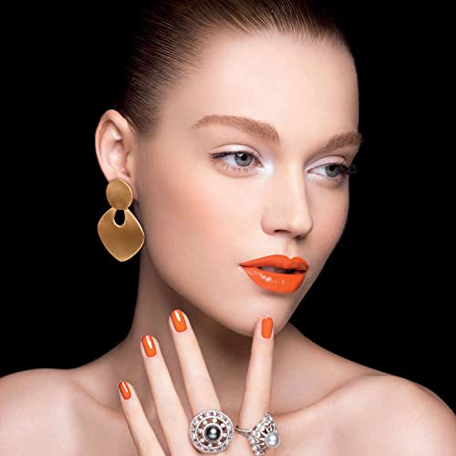 Innerdiva Ear Cuff Earrings For Women，Non Piercing Gold Hoop Earring Matte Gold Jewelry Trendy Dangle Earrings Preppy Jewelry For Teen Girls Bride ，Best Gifts For Valentine's Day, Women's Day #TOP4