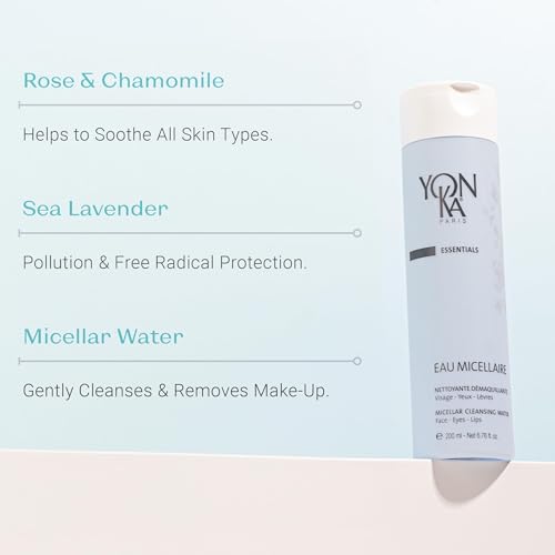 Yon-Ka Eau Micellaire Micellar Water and Cleansing Makeup Remover Gentle Face Wash with to Remove Impurities Hydrate Paraben-Free - Image 4