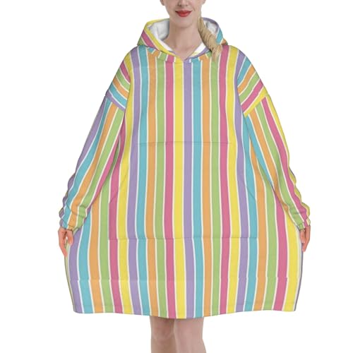 Sweat à capuche couverture en flanelle avec manches et poches pour adulte