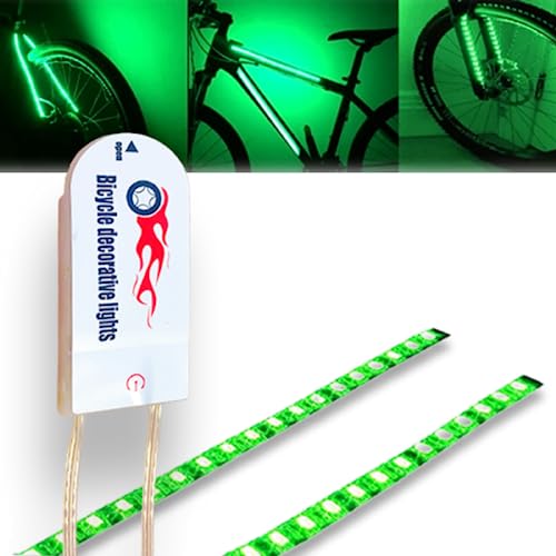 WOWLED 2 Stks Frame Led Fiets Verlichting Waterdichte Fiets Verlichting, 3 Licht Modes Ultieme Veiligheid voor Kinderen Volwassenen