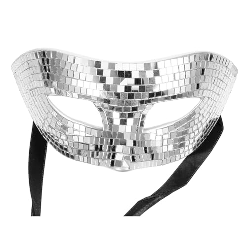 Masque de bal masqué argenté pour briller lors de vos soirées déguisées et carnaval