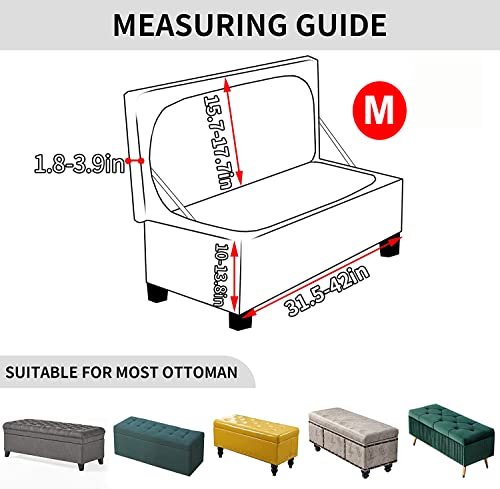 XGANGM Fodera Pouf Poggiapiedi Rettangolare con