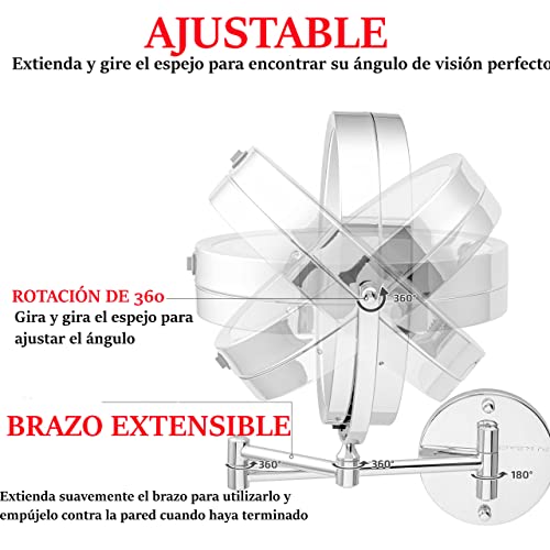 Reviews y listado de Espejo lupa los 10 mejores. 30 Imagen adicional