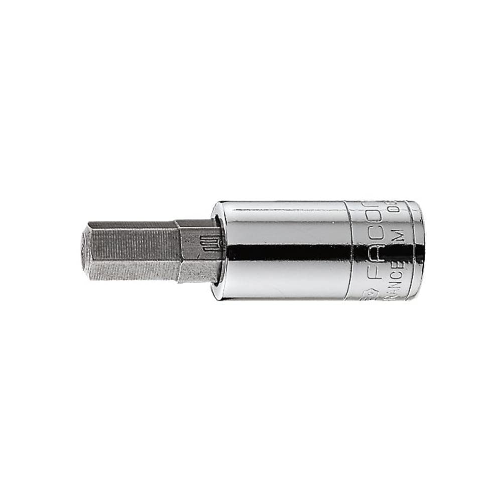 FACOM Steckschlüssel-Einsatz R.245 + EH.107 – 1/4" Antrieb, Innen-Sechskant 7 Mm – Glanzverchromt & Langlebig