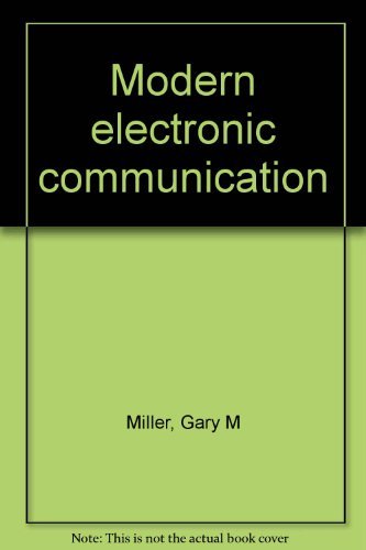 Modern electronic communication 0135892198 Book Cover