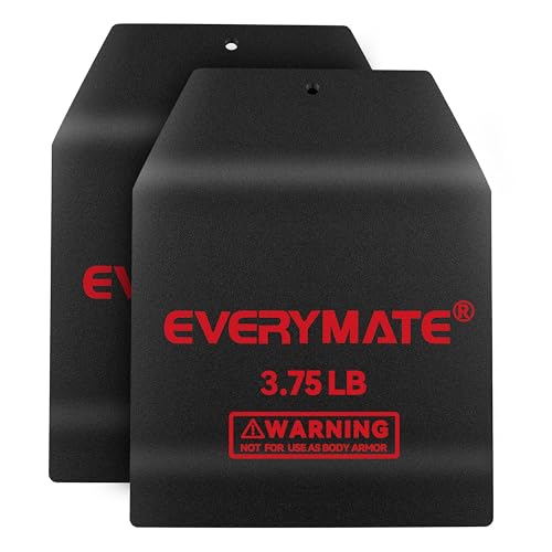 EVERYMATE Curved Weighted Vest Plates 3.75LB Pairs Insert Weighted Vest Plates- Contoured Ergonomic Fit WODs Strength Training Running Weight Plates for Vest Heavy Workout