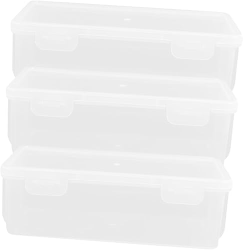 NOLITOY Caja de almacenamiento de pan 3 Uds. recipientes para pasteles de pan, contenedor de congelador, contenedor de refrigerador de frutas, disponible en Yaxa Peru