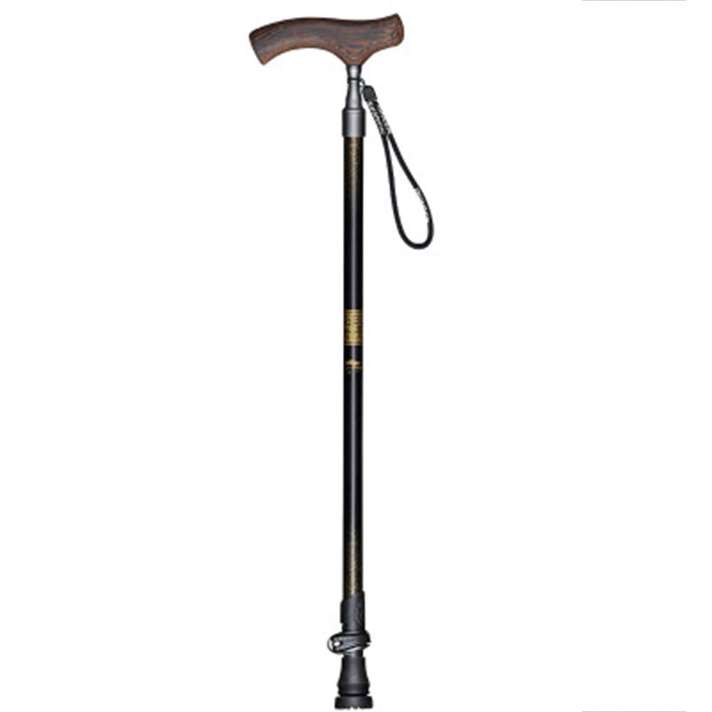 Stampelle in Lega di Alluminio, stampelle Regolabili, Manici in Legno, Materiale in Lega di Alluminio Leggero e Resistente, Il carico Massimo è di 100 kg, stampelle Times
