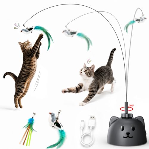 Catpick Joy Automatic Feather-Wand Spinner
