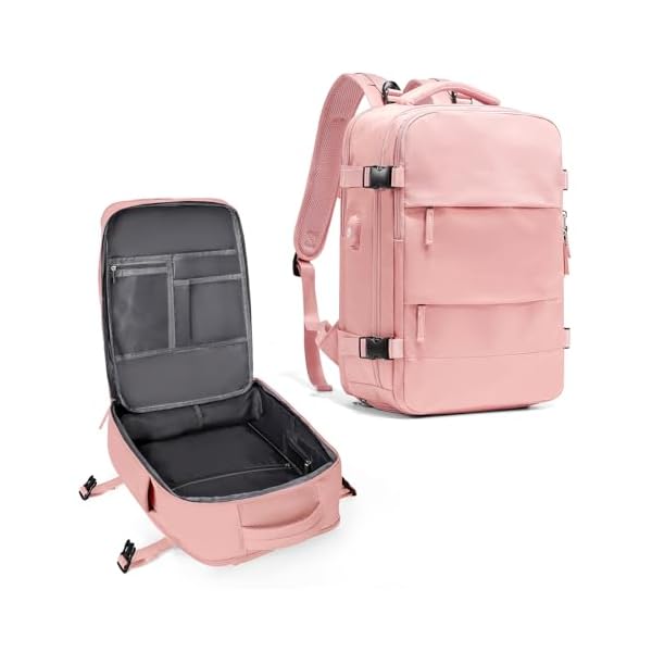 coowoz Large Travel Backpack For Women Men,Carry On Backpack,Hiking Backpack Waterproof Outdoor Sports Rucksack Casual Daypack Travel Essentials