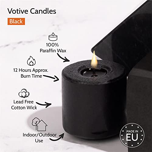 Image of HYOOLA Scented Votive Candles - Black Votive Candles -12 Hour Burn Time - 9 Pack - European Made