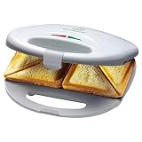 Croque-Monsieur Maker - Urządzenie z trójkątnymi płytami kanapkowymi - Opiekacz kanapek - Maszyna do krokietowania MosieurBomann ST 5016 CB Sandwich Maker 750 W - Biały