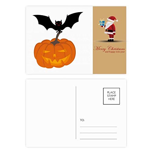 Cartes postales Halloween remerciement citrouille pour invités de fête
