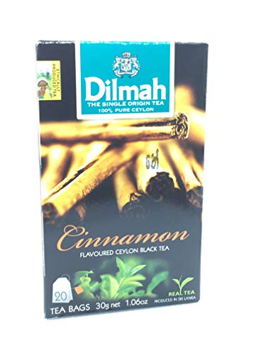 Pure Ceylon Flavoured black Tea by DILMAH || �����̗ǂ��g�� || �����ȃZ�C���� || 30g -20 tea bags || �ь�,(apple0,�V�i����(cinnamon),�o�j��(vanilla),�X�g