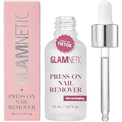 Glamnetic Press On Nail Remover | Odorless, No Acetone, Gentle Press-On Nail Remover Serum for Fake Nails | 30 ml/1.01 fl. oz.
