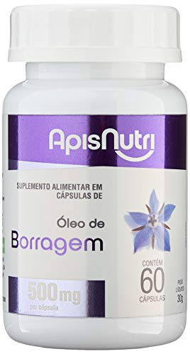 Óleo de Borragem 500mg (60caps), Apisnutri