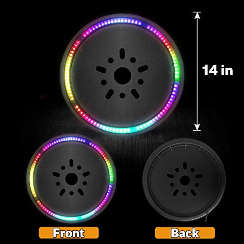 omotor RGB Third Brake Light Spare Tire Brake Light for 2007-2020 Jeep Wrangler JK JL with RF Wireless Remote and APP Controller - Thumbnail 2