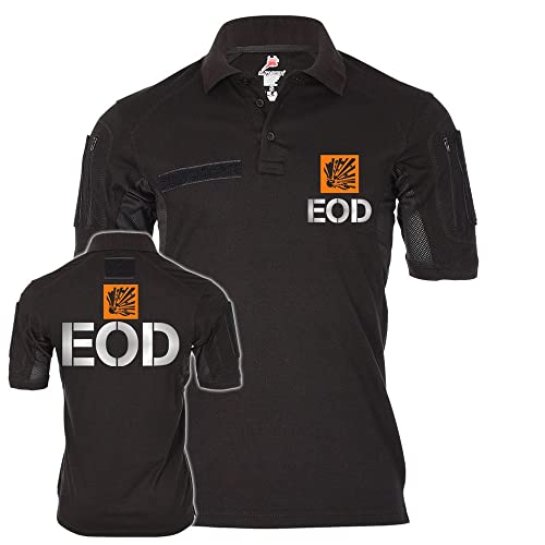 Polo tactique EOD noir Small pour interventions de combat de nuit Copytec 24066