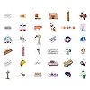 100Pcs Houston Stickers for Water Bottle, Laptops, Texas Sticker Pack - Houston Gifts & Party Supplies - Gift for Women & Men #2