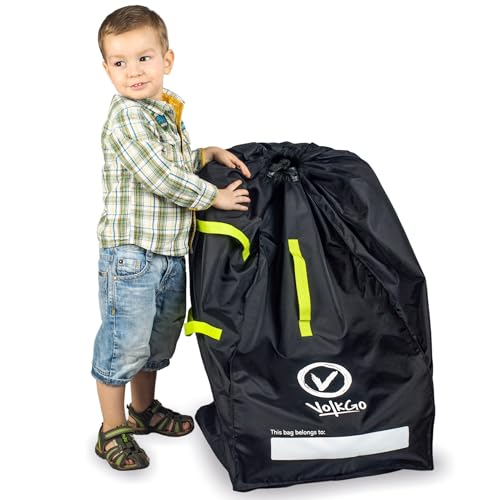 V VOLKGO Car Seat Travel Bag For Airplane with Backpack Straps, Gate Check Bag, Car Seat Bags for...