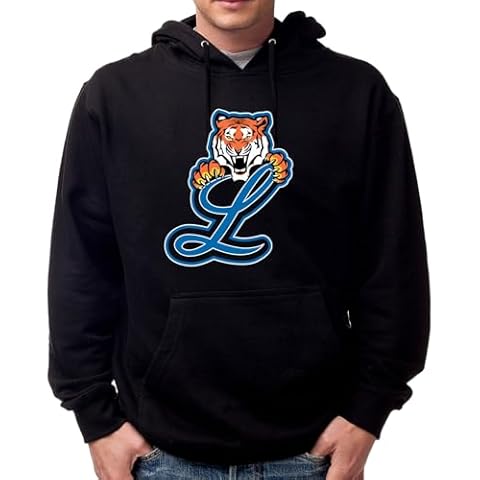 Peligro Sports Dominican Baseball Team - Tigres del Licey Hoody Tigre Logo F244 (US, Alpha, Large, Regular, Regular, Black) Cover