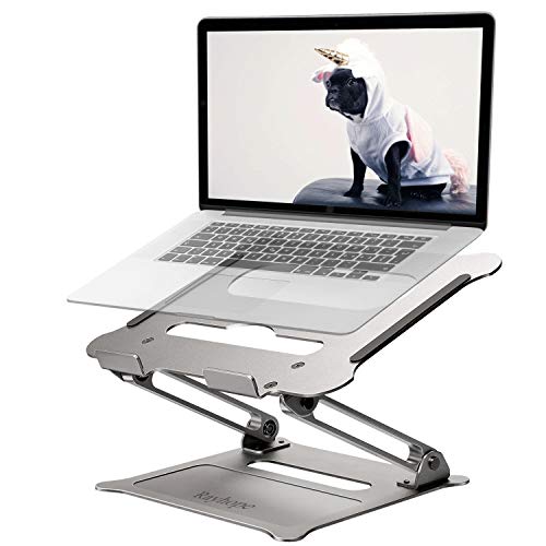 Rayhope Laptop Stand Computer Stands Aluminium Alloy Laptop Stands for Desk Adjustable Portable Laptop Holder Compatible with MacBook Pro Air,Lenevo,HP,Dell,Ipad More 10-15.6 inch PC Notebook